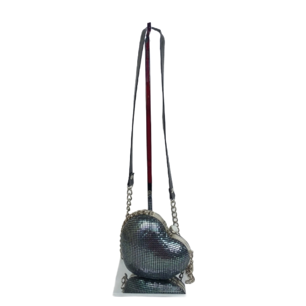 Expressions NYC Heart Mesh Crossbody Bag